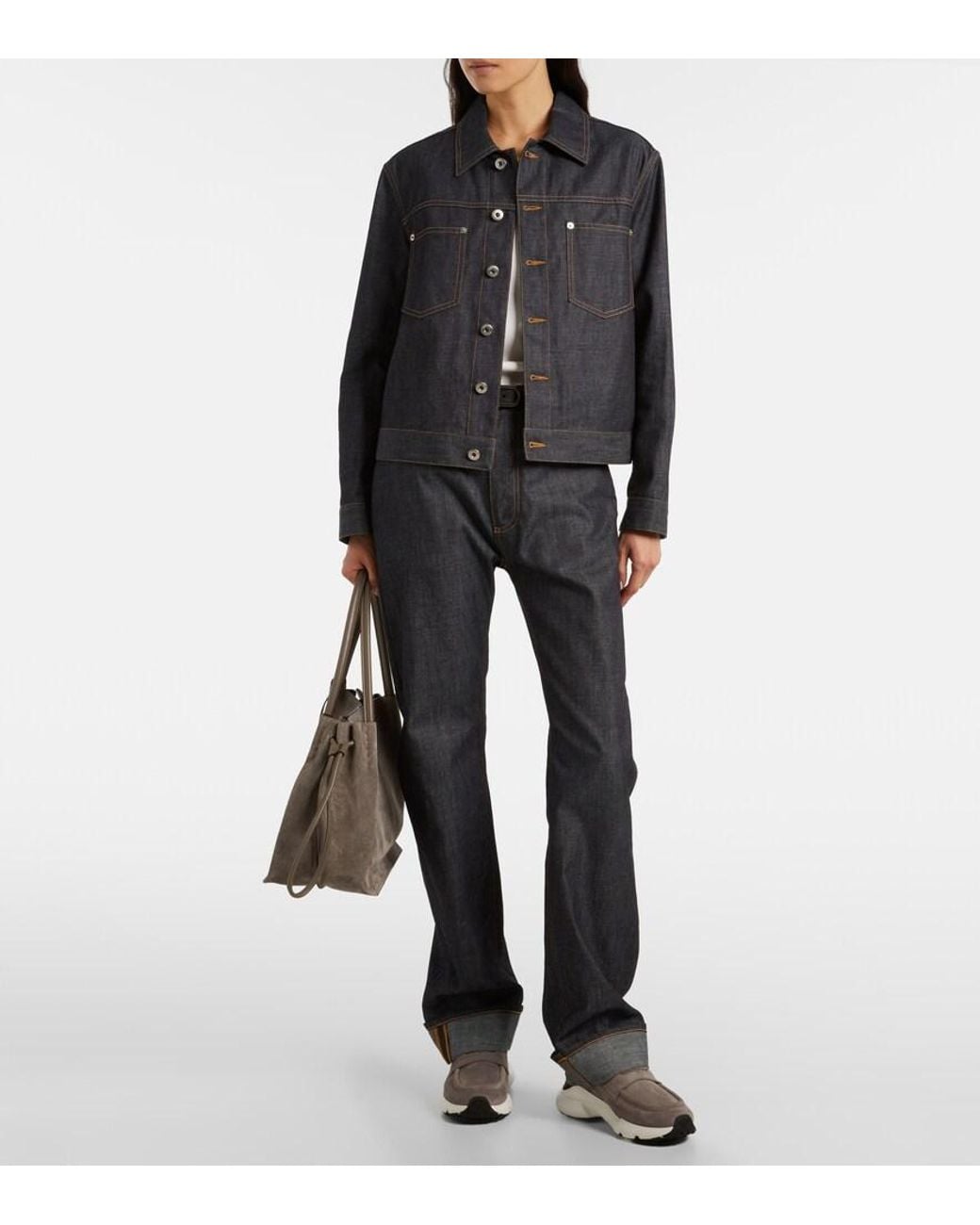Tod's Gray Shearling-Lined Leather Slip-On Shoes
