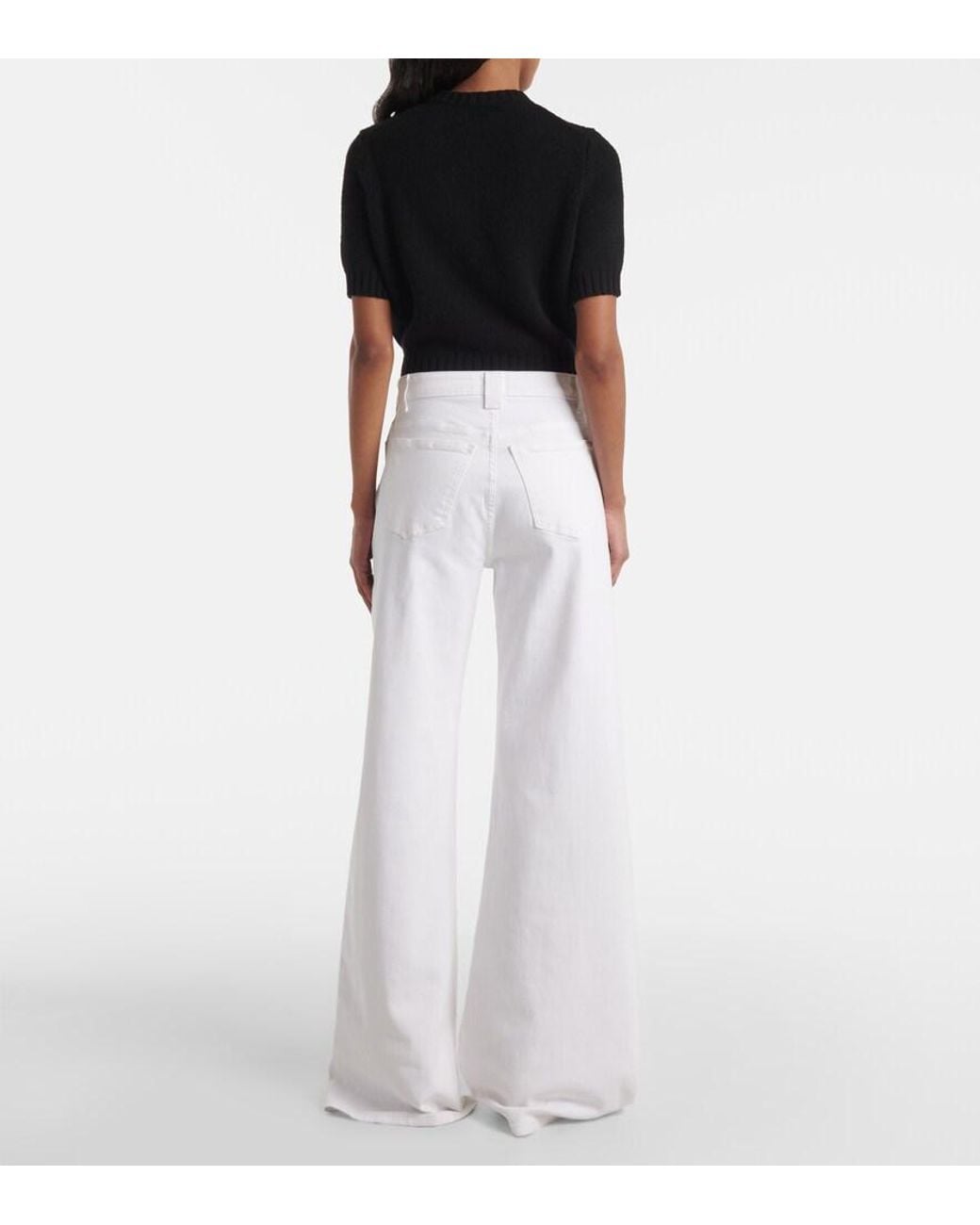 Jeans Flared Dane Khaite de color White