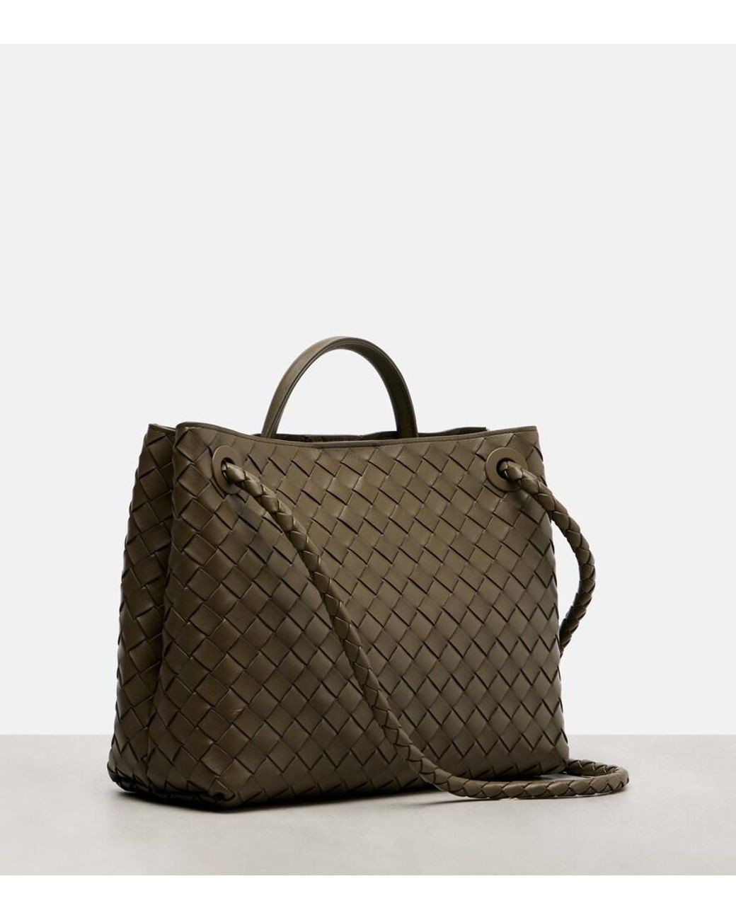 Bottega Veneta Metallic Tote Bag Andiamo Medium Aus Leder