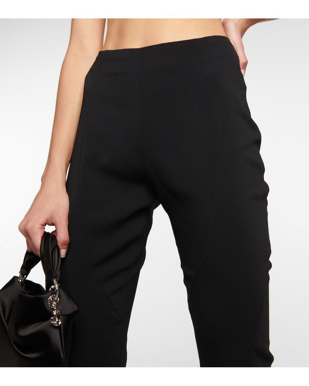 Monot Blue High-Rise Flared Pants