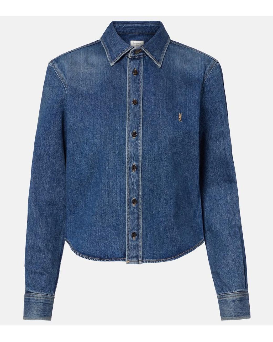 Saint Laurent Blue Denim Shirt