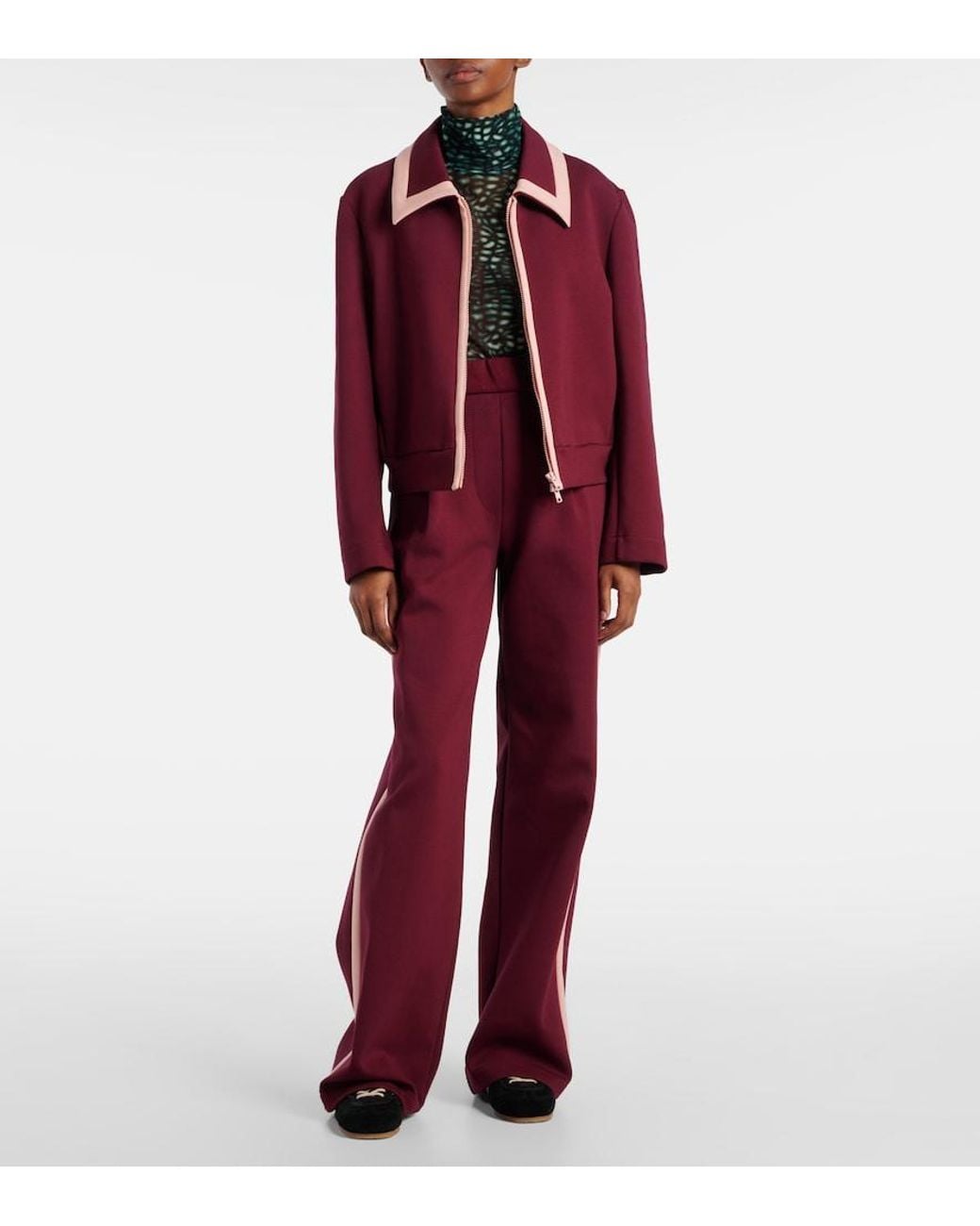 Dries Van Noten Red Cotton-Blend Jacket