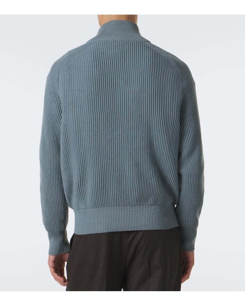 STÒFFA Blue Cashmere Sweater for men