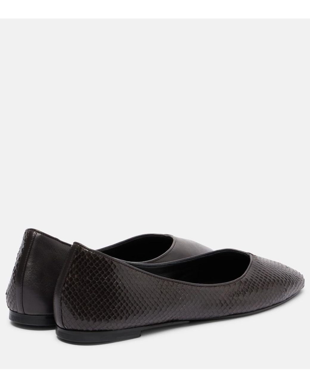 Jacquemus Black Ballerines Leather Ballet Flats