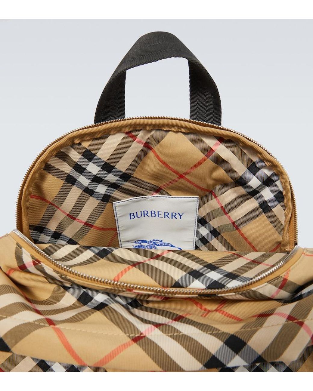 Burberry Metallic Check Backpack for men