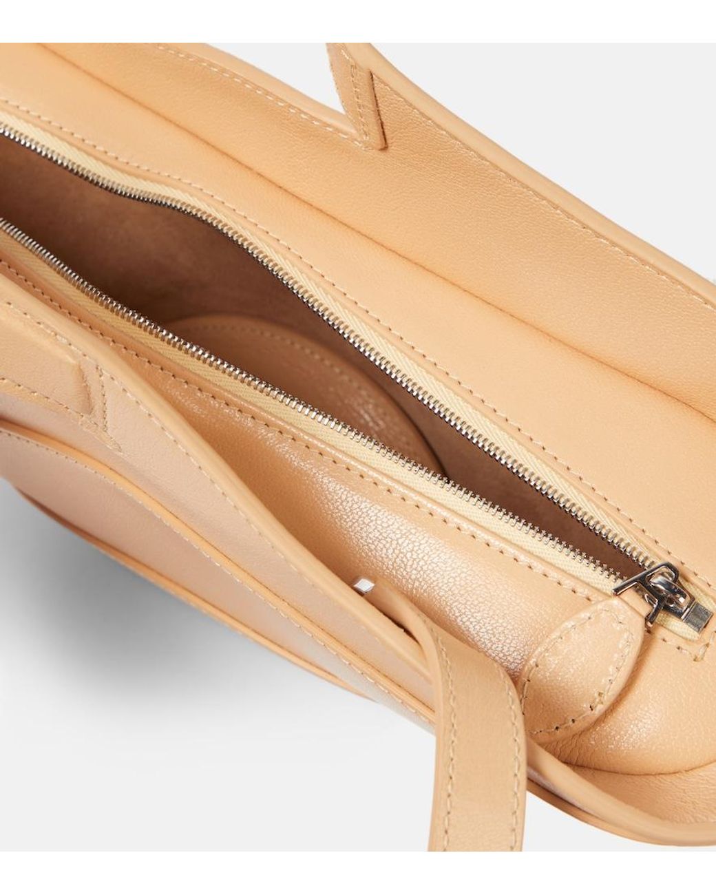Alaïa Natural Khaima Small Leather Tote Bag