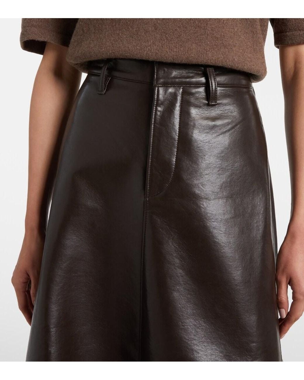 Citizens of Humanity Black Cassia Flared Midi Skirt