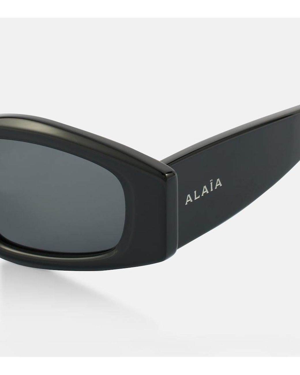 Alaïa Black Eckige Sonnenbrille