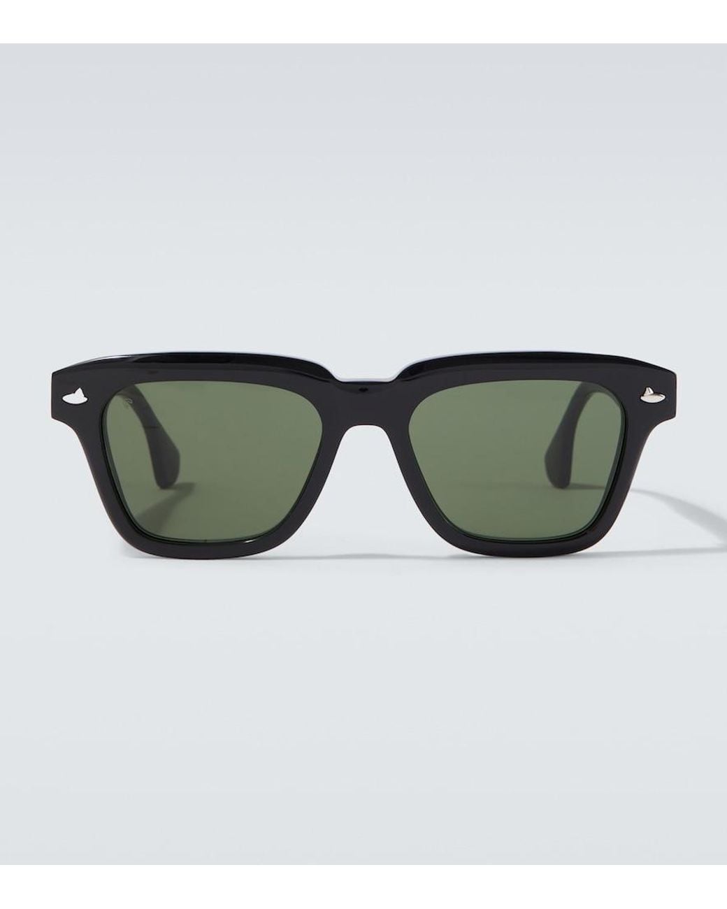 Sestini Eyewear Green Square Sunglasses for men