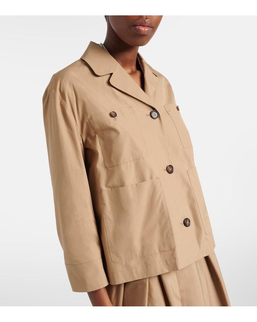 Max Mara Natural Renata Cotton Jacket