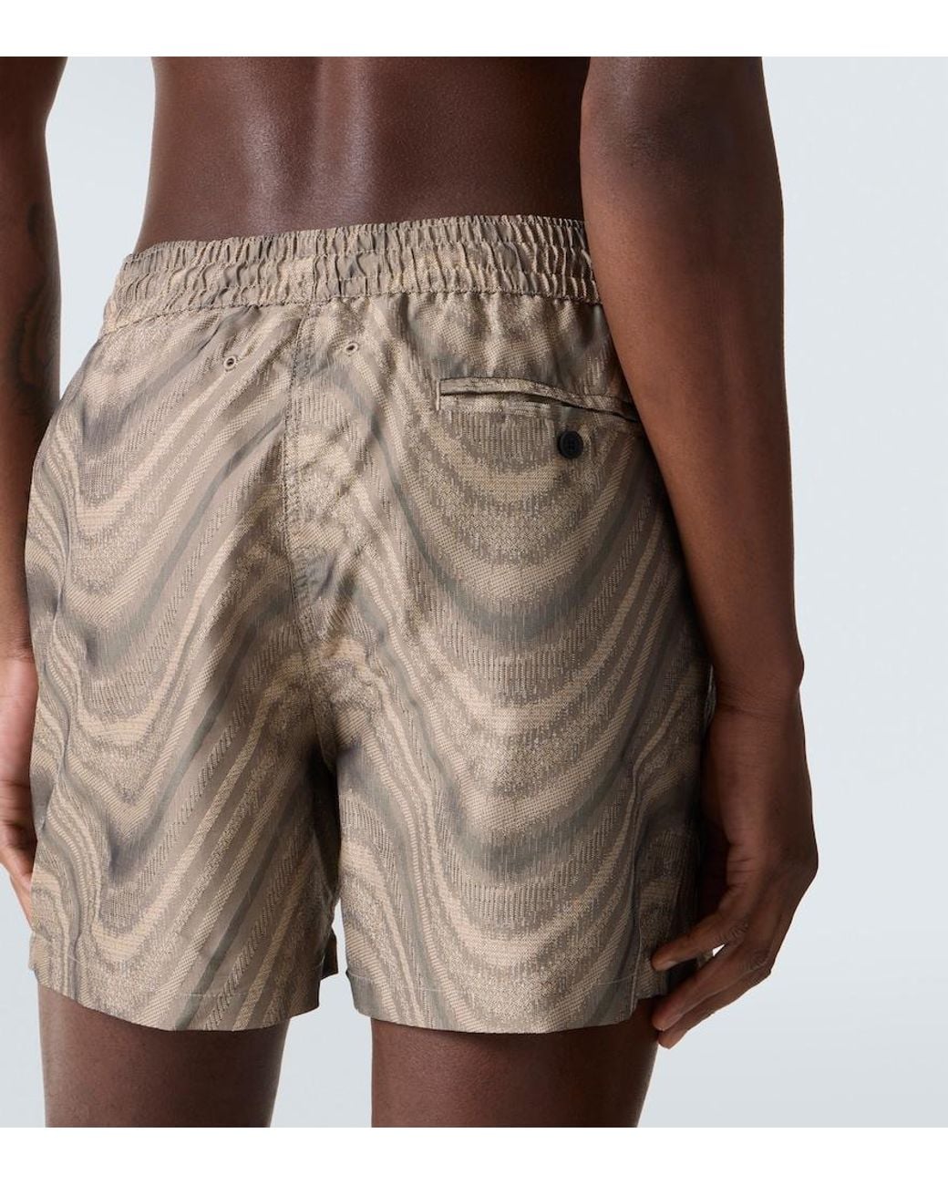 Frescobol Carioca Green Rio Printed Swim Trunks for men
