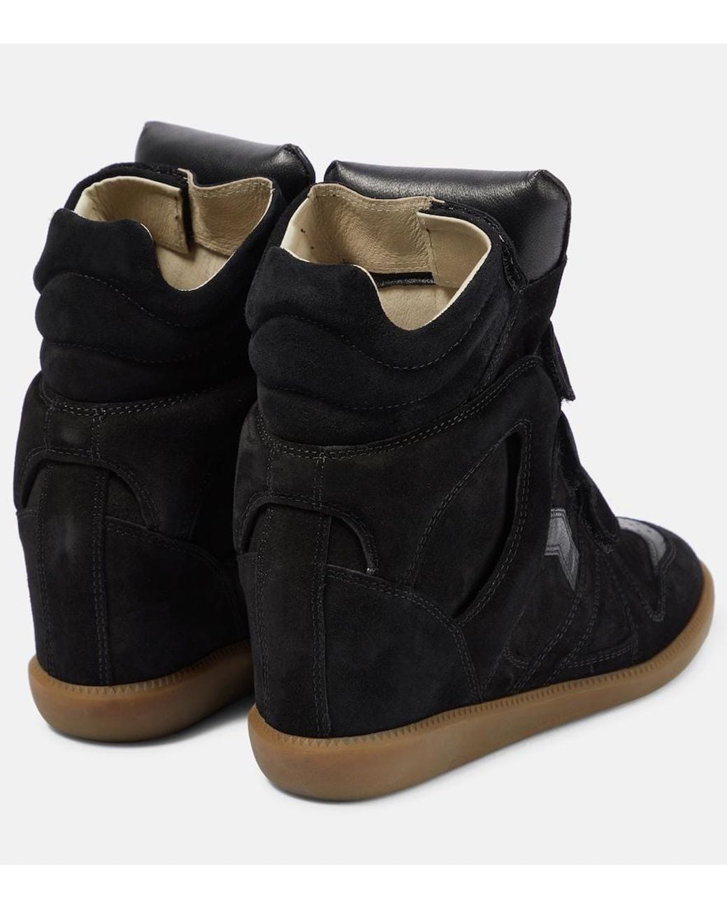 Isabel Marant Black Bekett Leather Sneakers