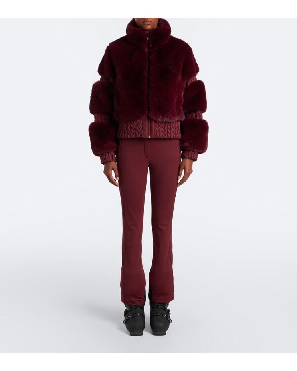 Goldbergh Purple Furry Ski Jacket