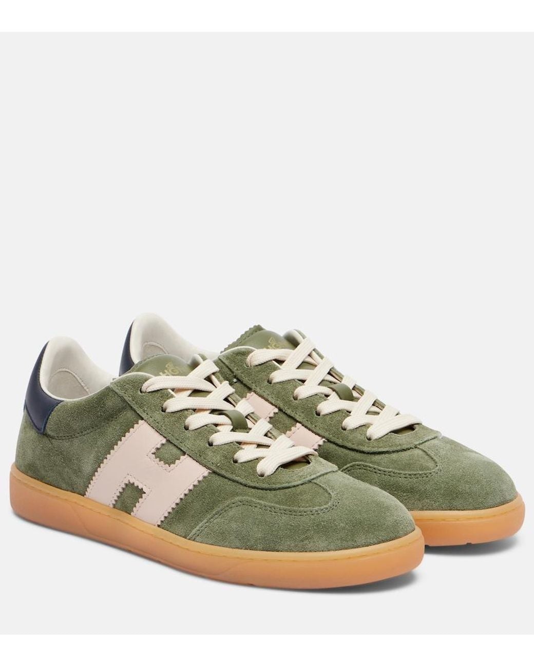 Baskets 86Er En Daim Hogan en coloris Green