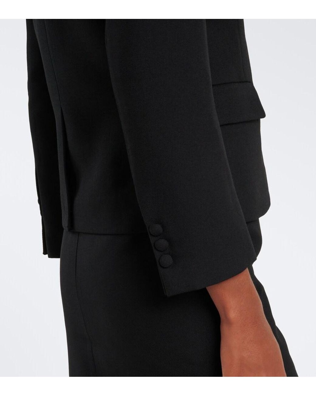 ShuShu/Tong Black Wool And Silk Jacket