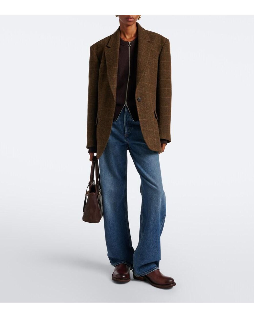 Agolde Blue Vintage Loose Straight Jeans