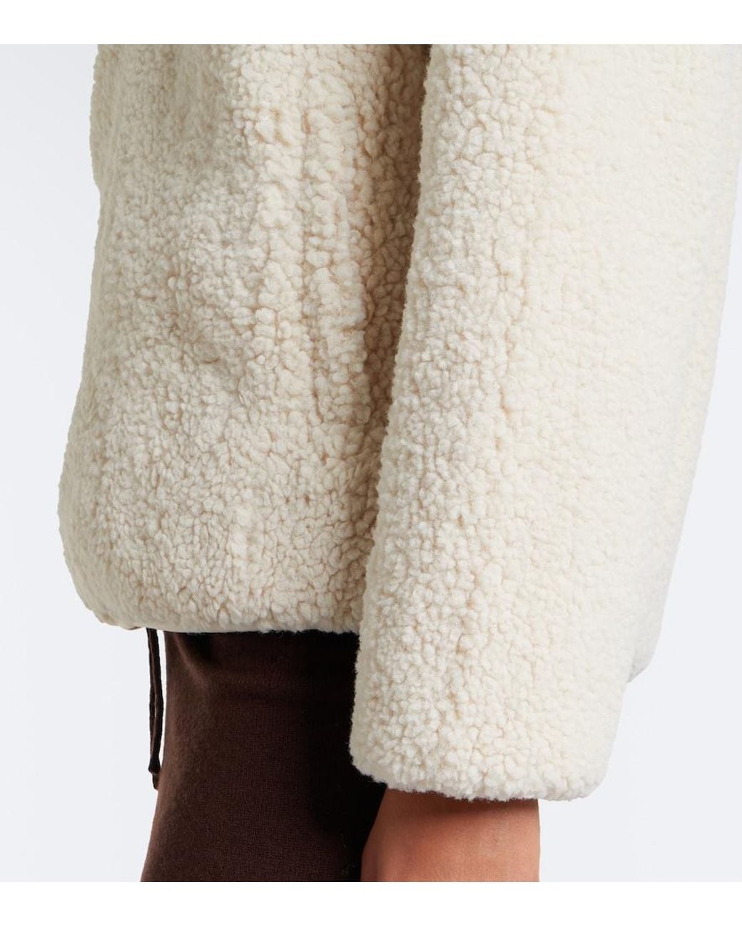 The Upside White Teddy Sweatshirt