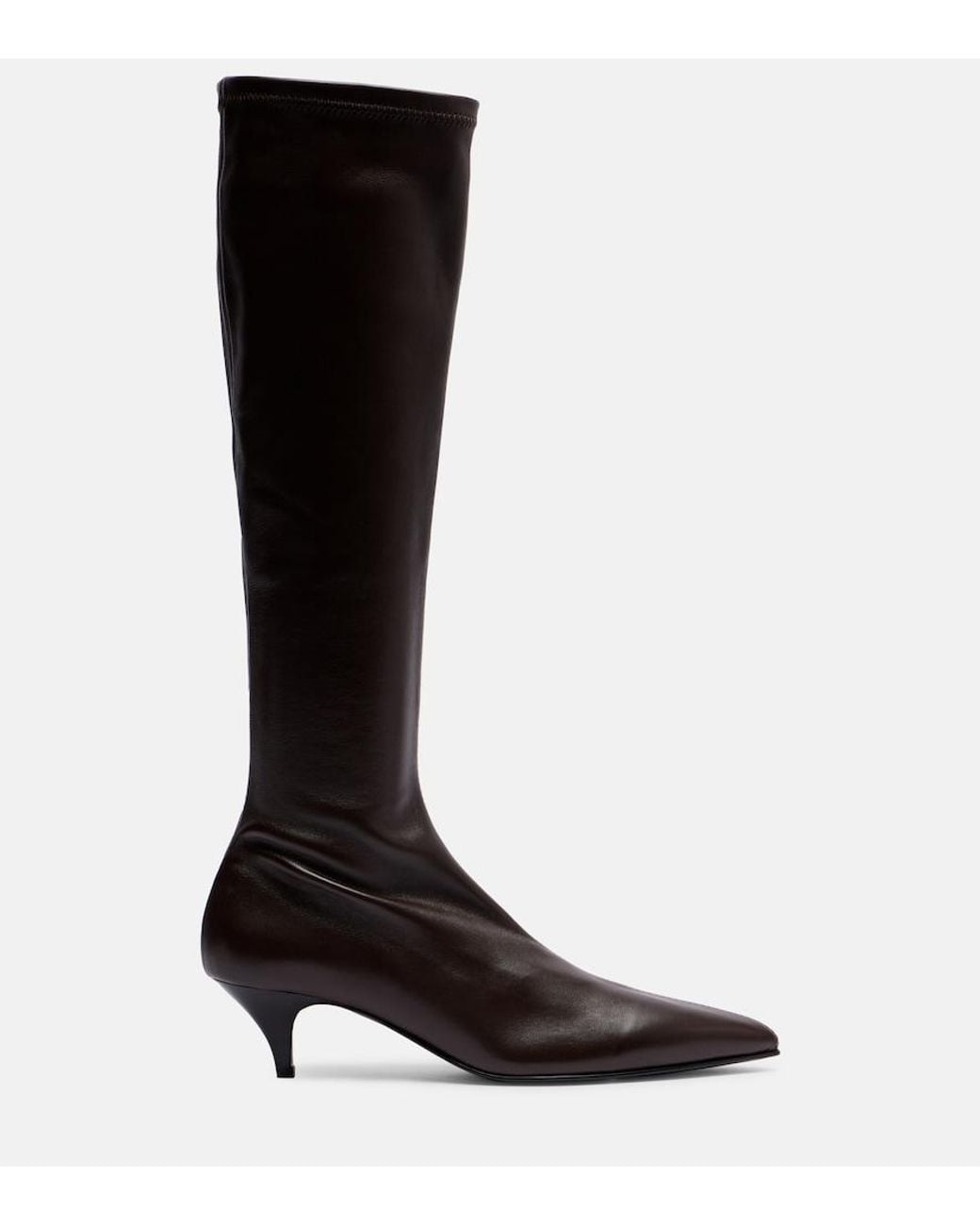 A.Emery Black Oscar 60 Leather Knee-High Boots