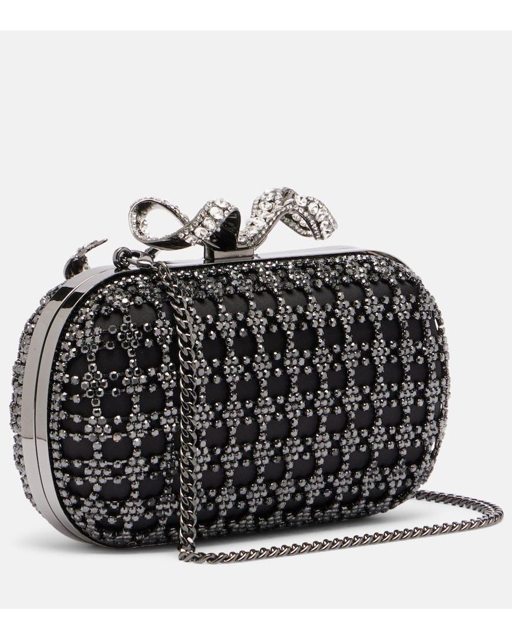 Self-Portrait Black Small Beaded Clutch