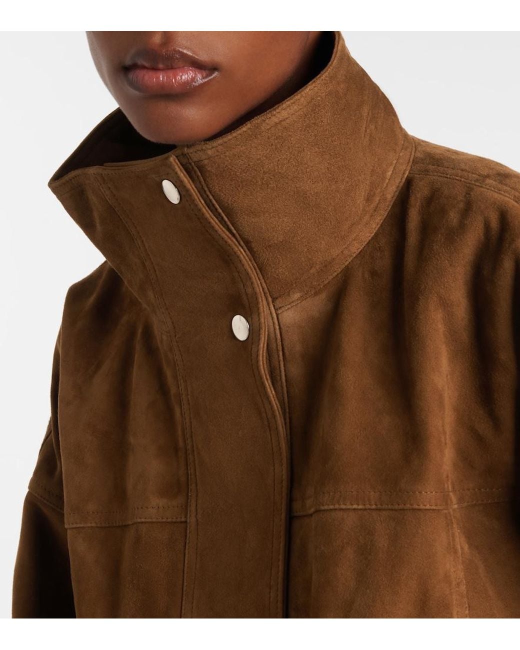 Rohe Brown Jacke Aus Veloursleder