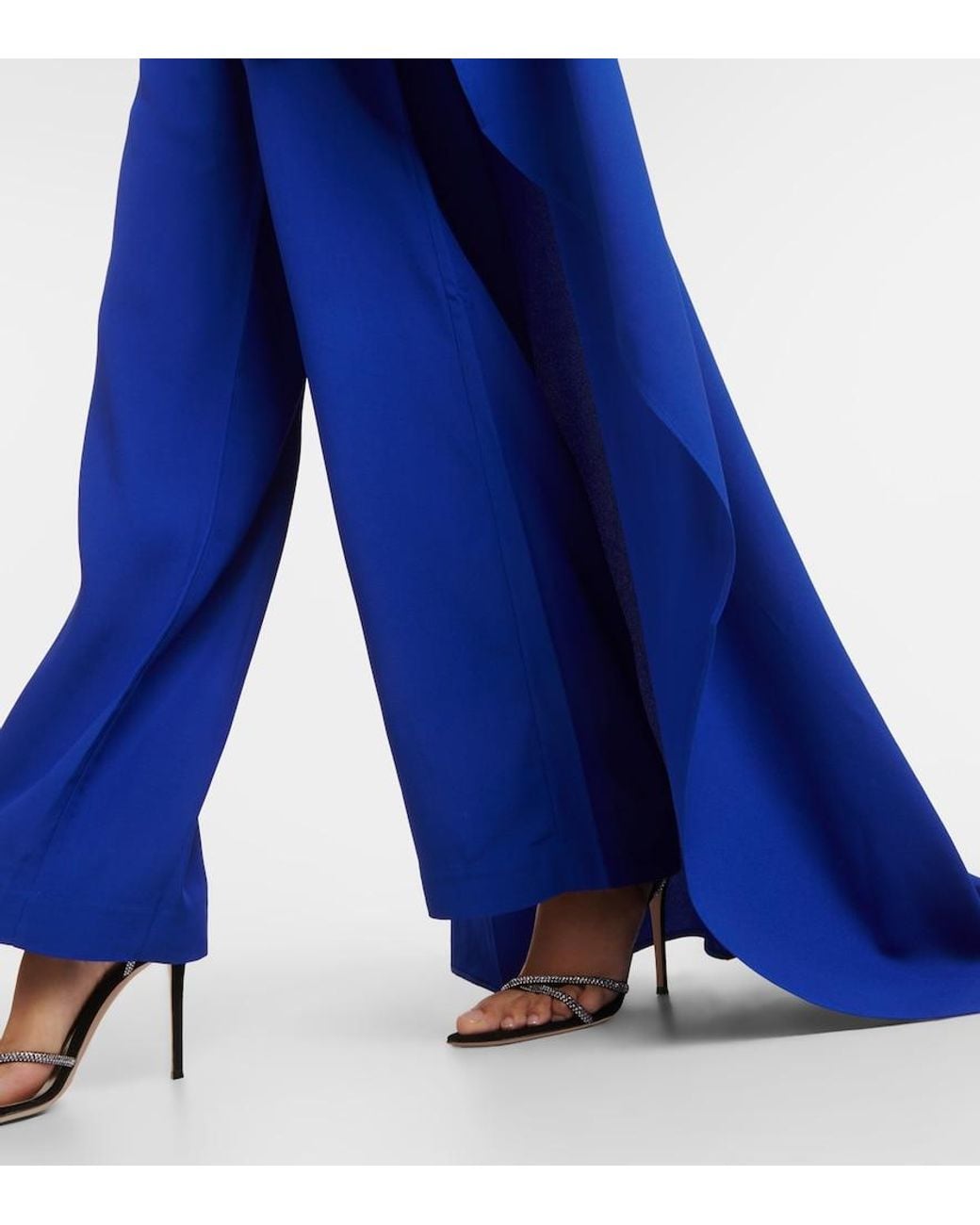Taller Marmo Blue Jerry One-Shoulder Jumpsuit