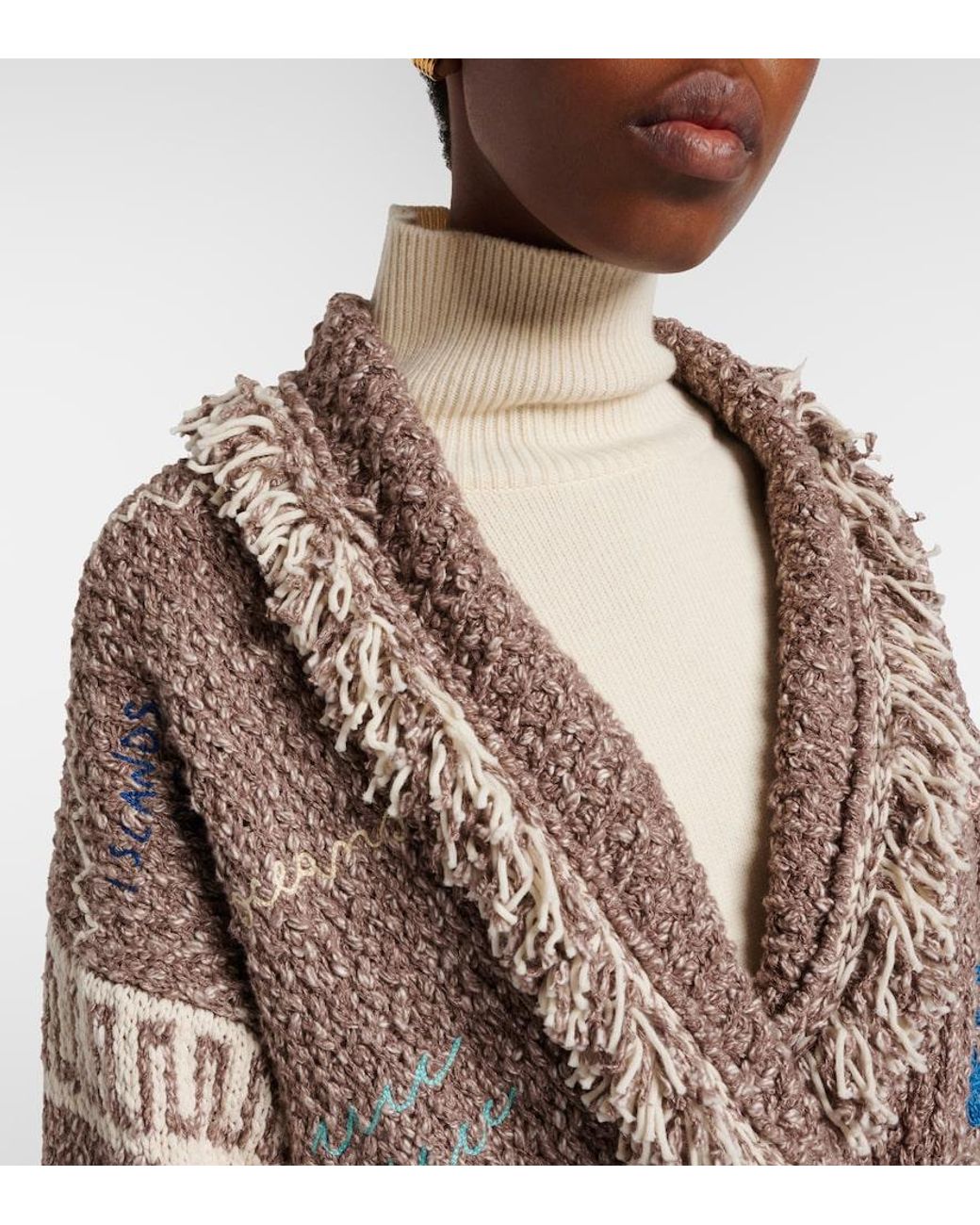 Alanui Natural Written By The Ocean Cotton Cardigan