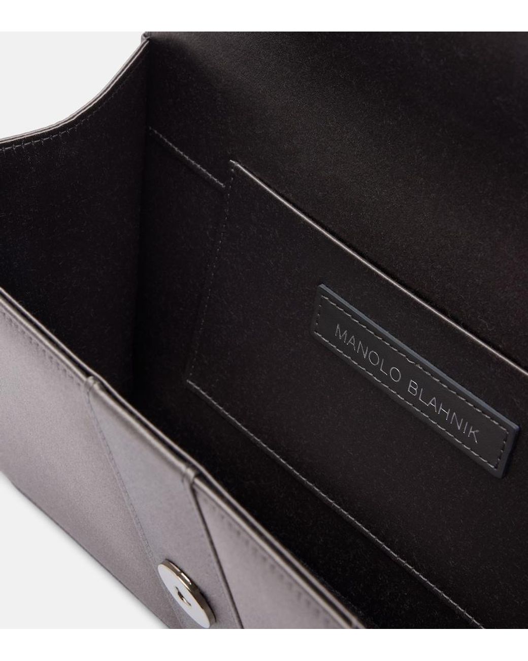 Clutch Capri di Manolo Blahnik in Gray