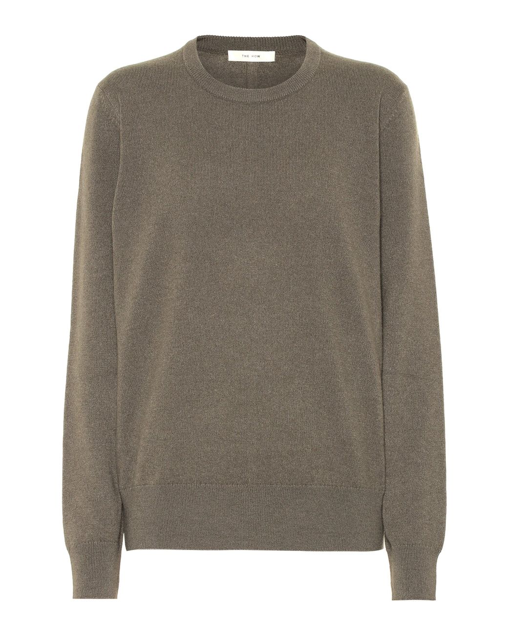 The Row Olive Cashmere Sweater in Gray - Lyst