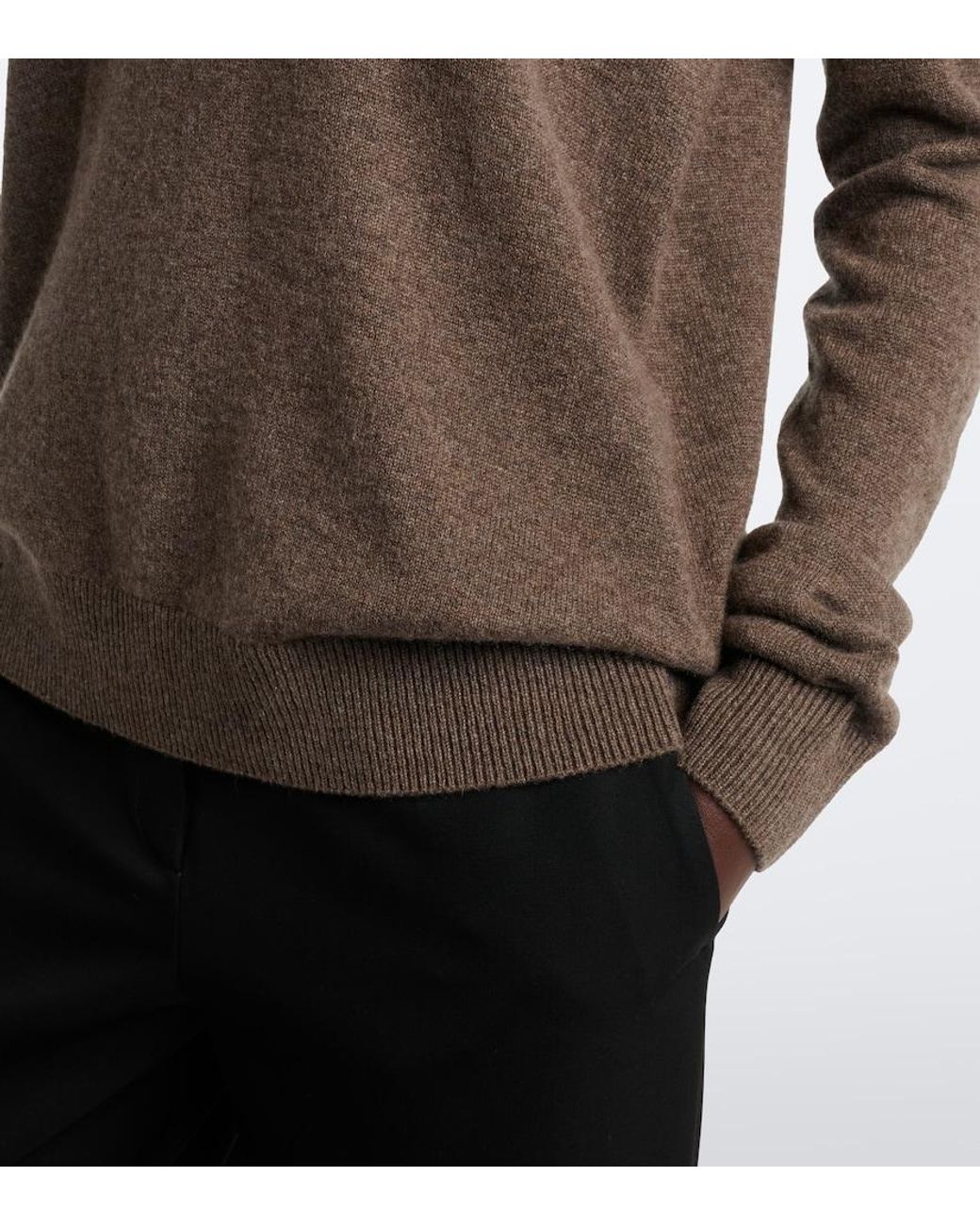 The Row Brown Phora Cashmere Sweater