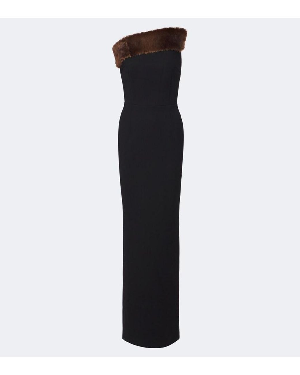 The New Arrivals Ilkyaz Ozel Black Fuji Bustier Gown