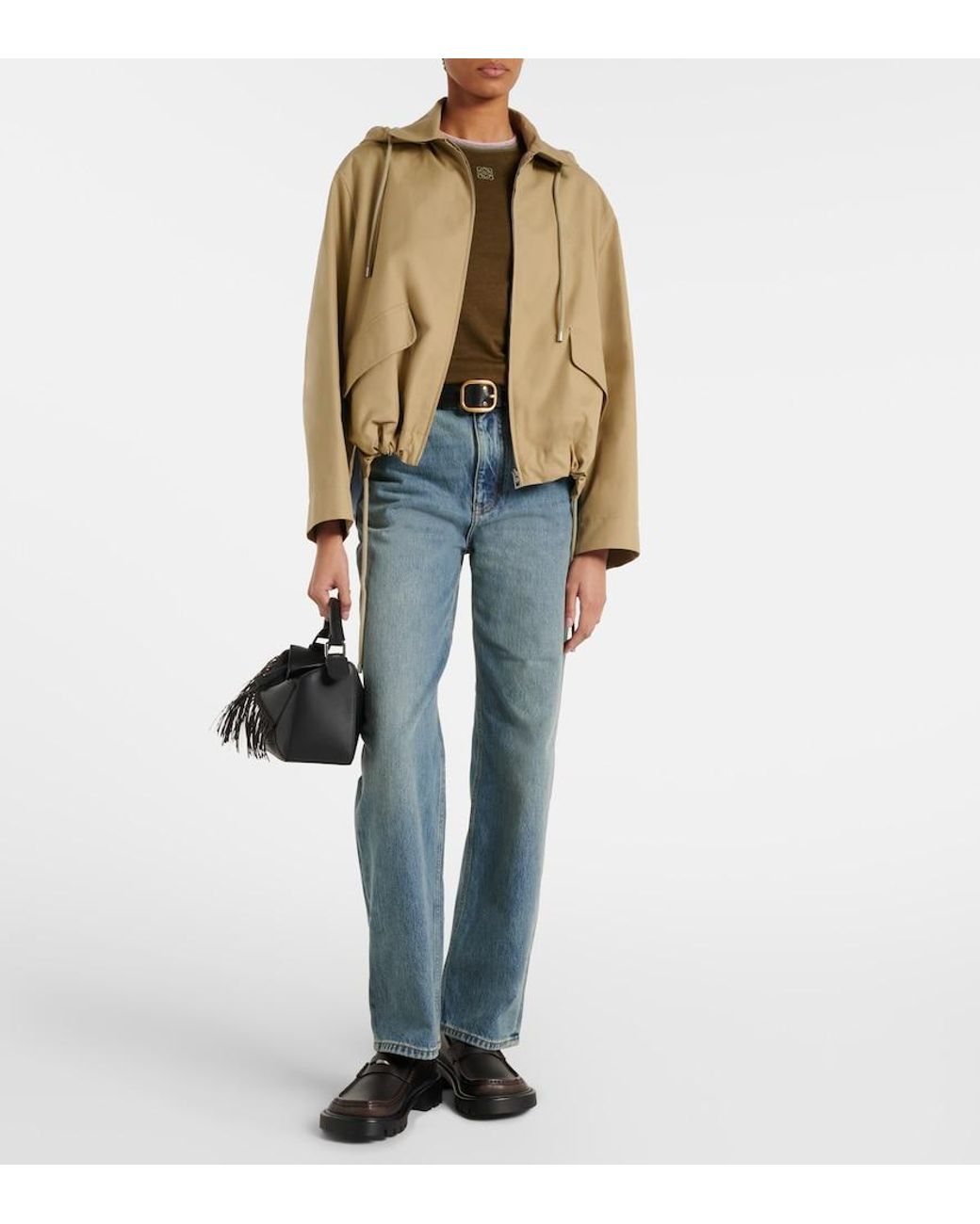 Loewe Blue High-Rise Wide-Leg Jeans