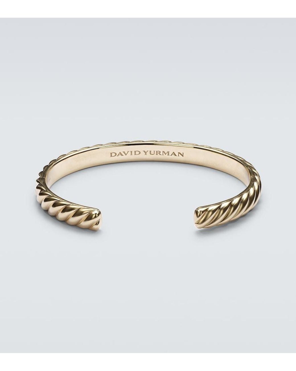 David Yurman Metallic Sculpted Cable 18Kt Cuff Bracelet for men