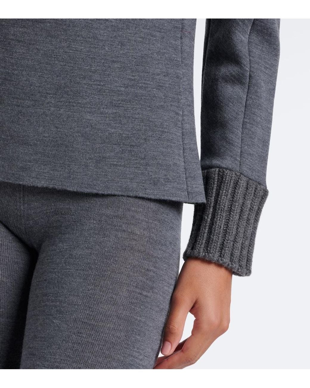 Bottega Veneta Blue Wool-Blend Turtleneck Sweater