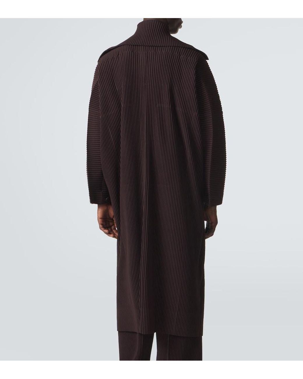 Homme Plissé Issey Miyake Black Monthly Colors Pleated Coat for men