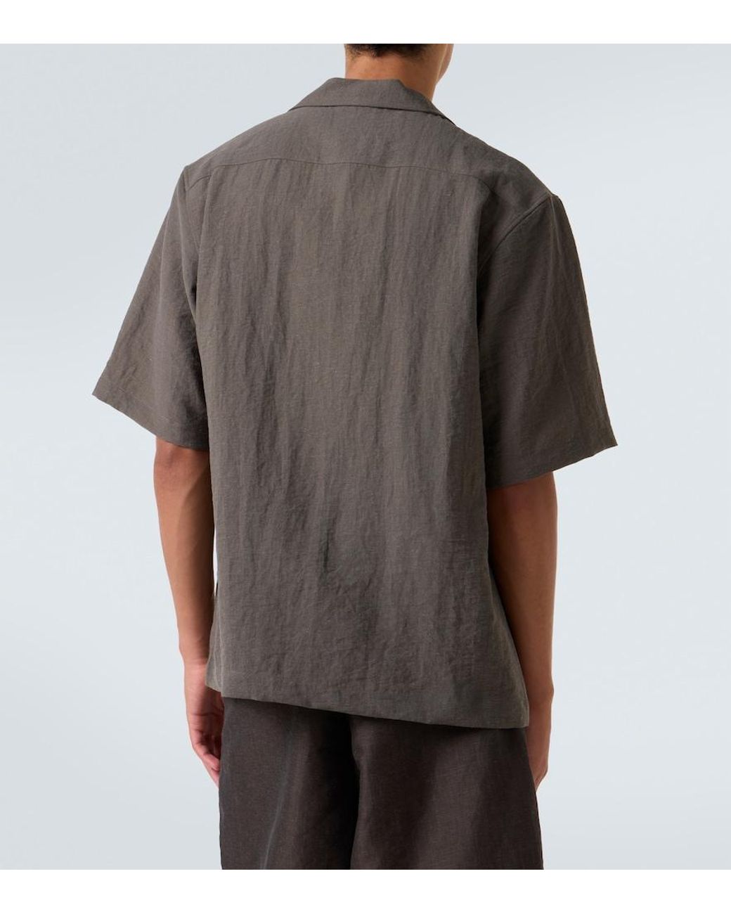 Camisa Bordada Commas de hombre de color Green
