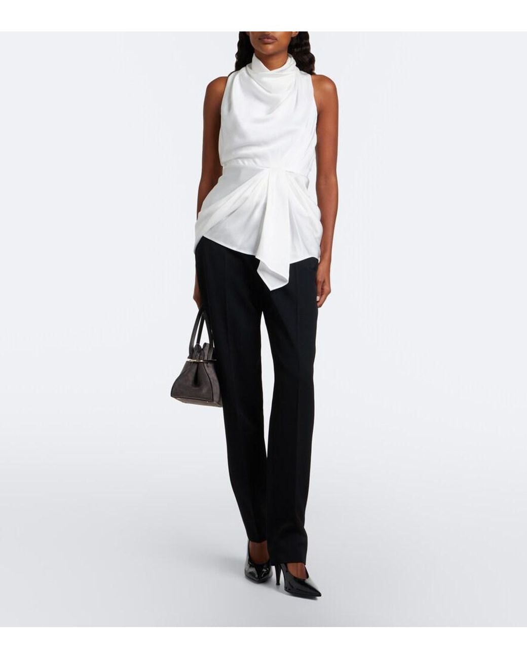 Givenchy Black Wool Slim Pants