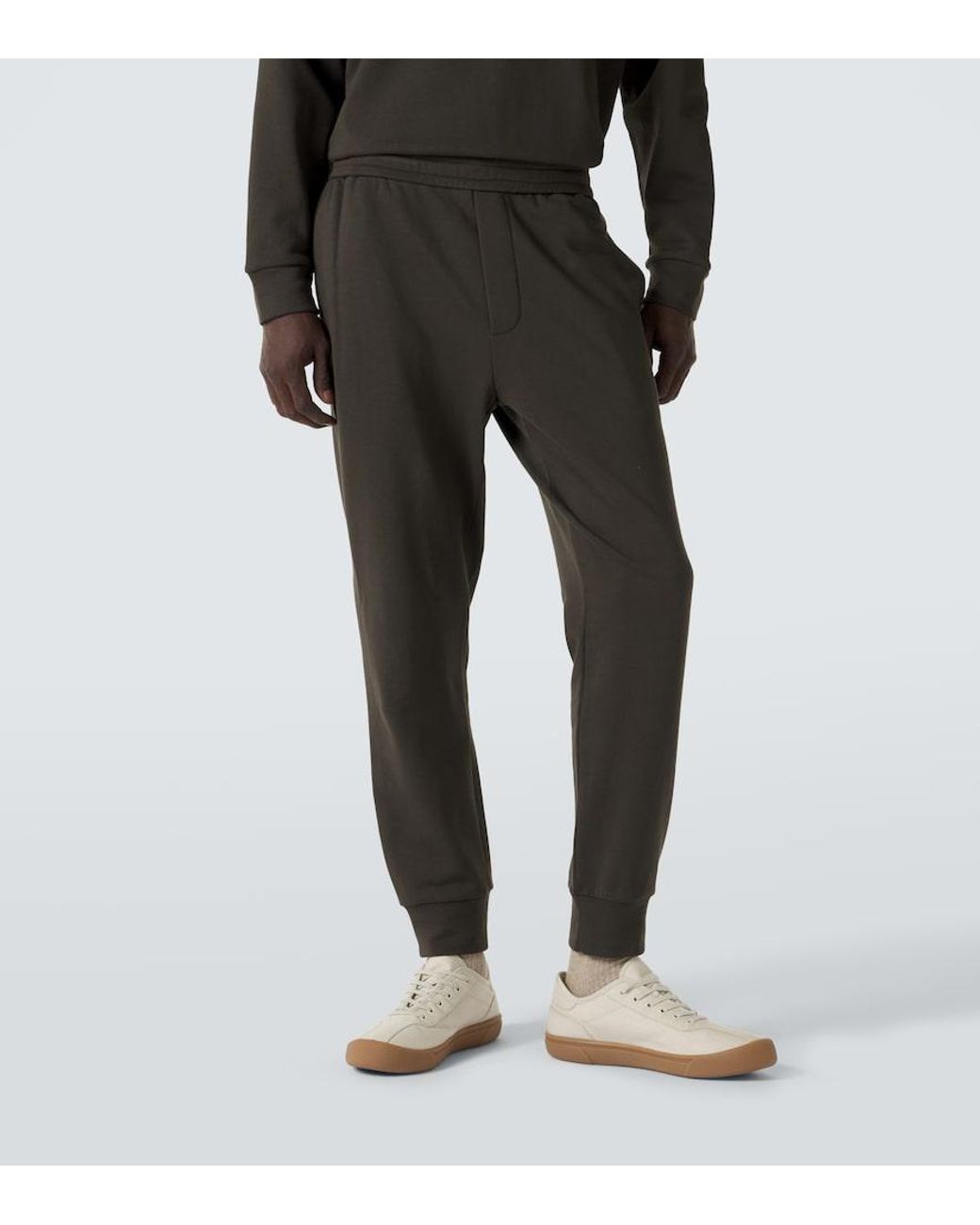 The Row Gray Edgar Cotton Pants for men