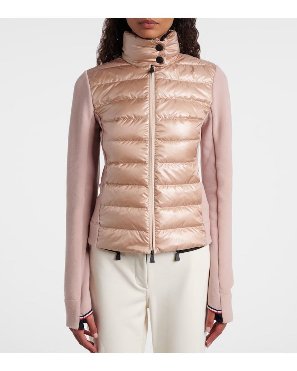 Moncler Natural Down-Paneled Jacket