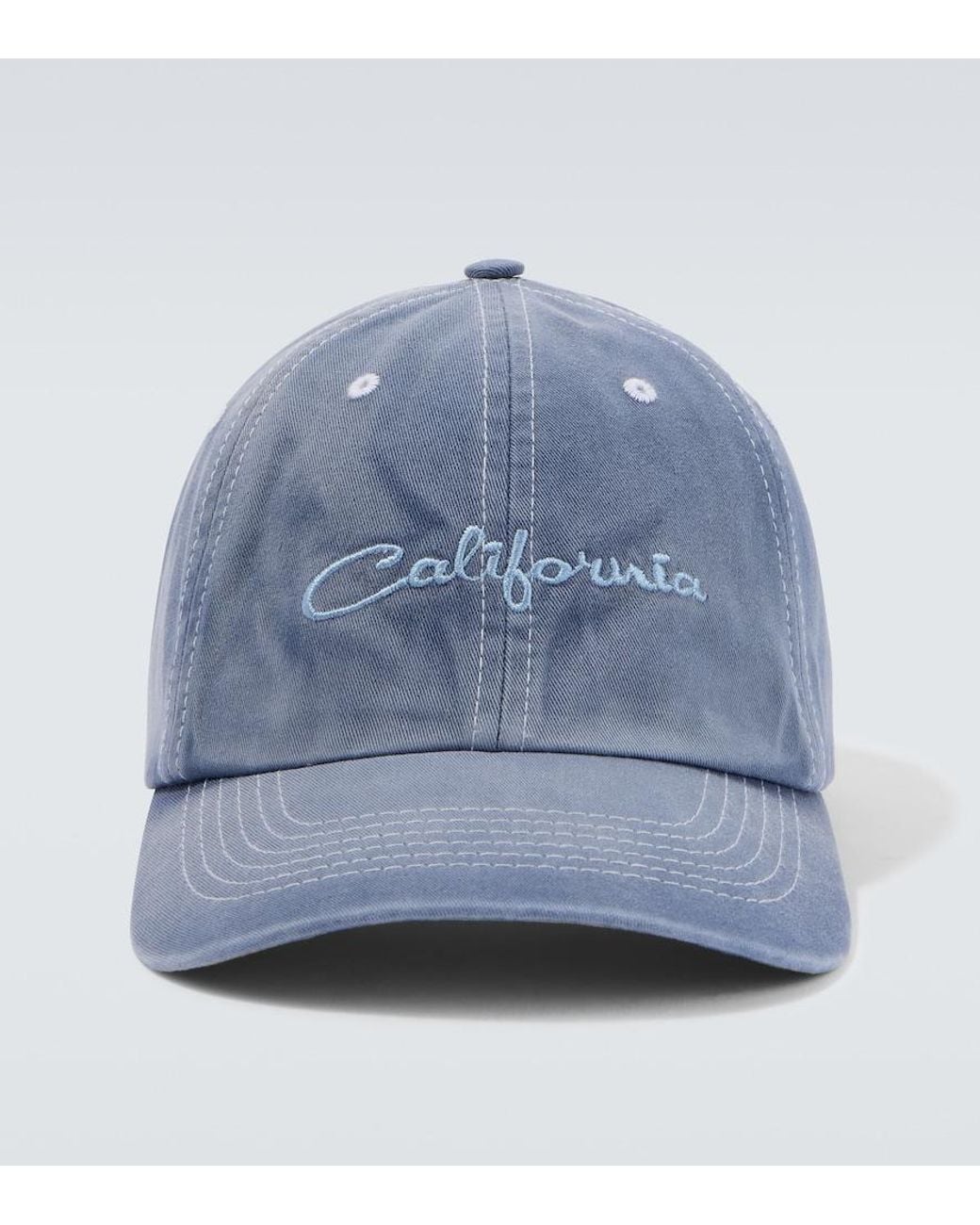 ERL Blue Logo Canvas Baseball Cap for men
