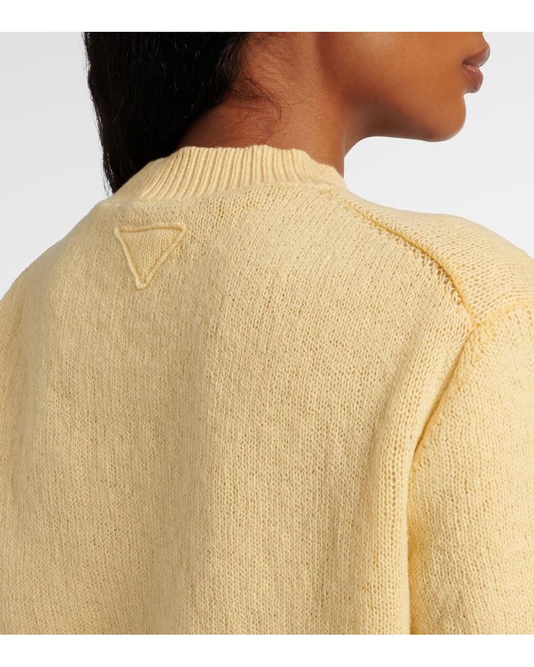Prada Natural Pullover Aus Einem Kaschmirgemisch