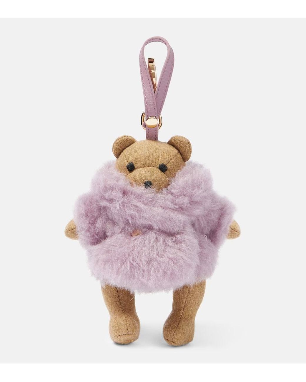 max-mara-purple-Teak-Teddy-Bag