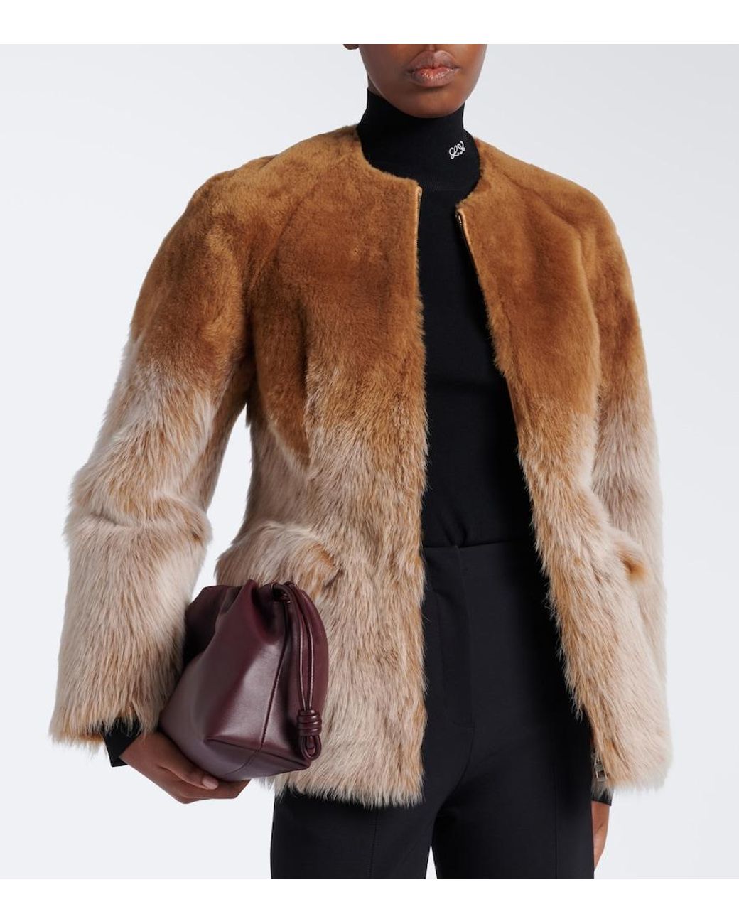 Loewe Brown Calf Hair Jacket