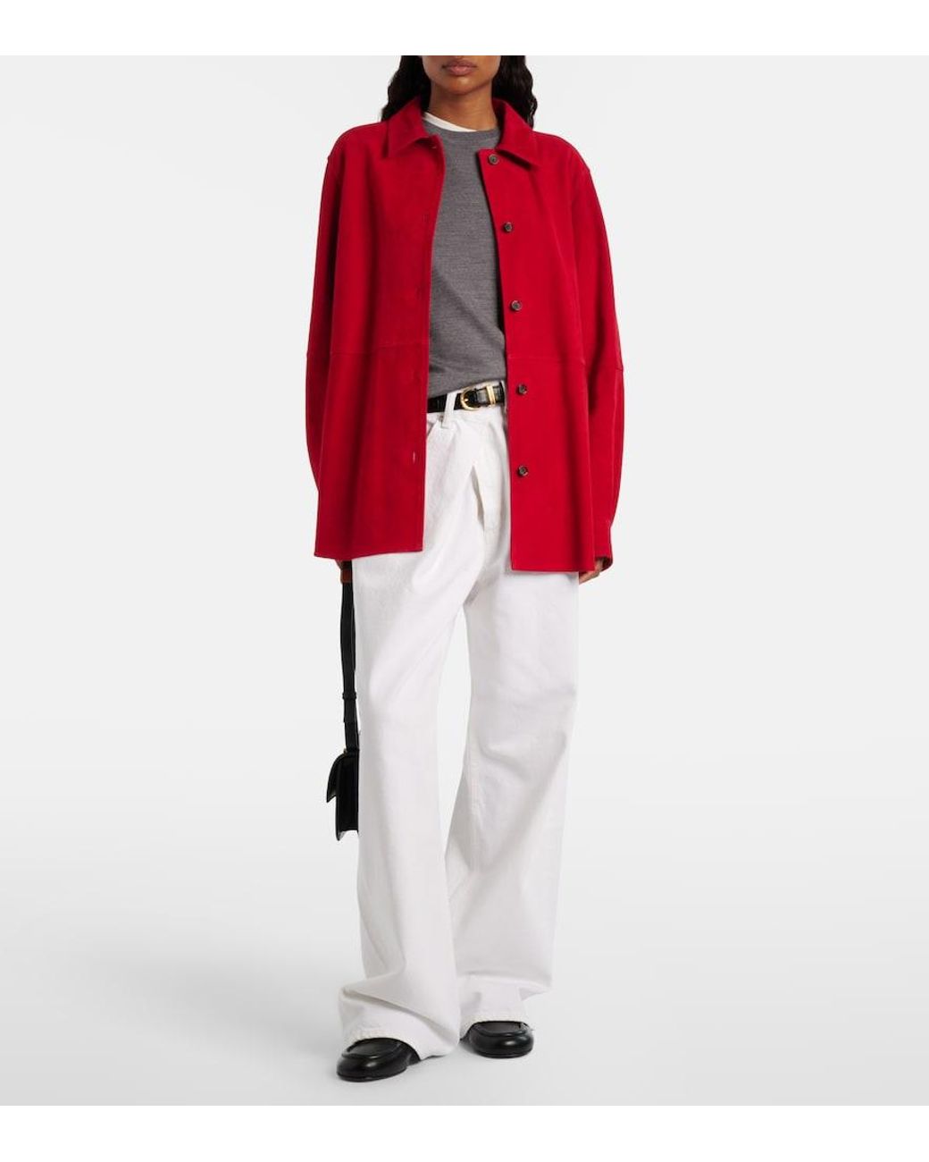 Agolde White Vana Fold Wide-Leg Jeans
