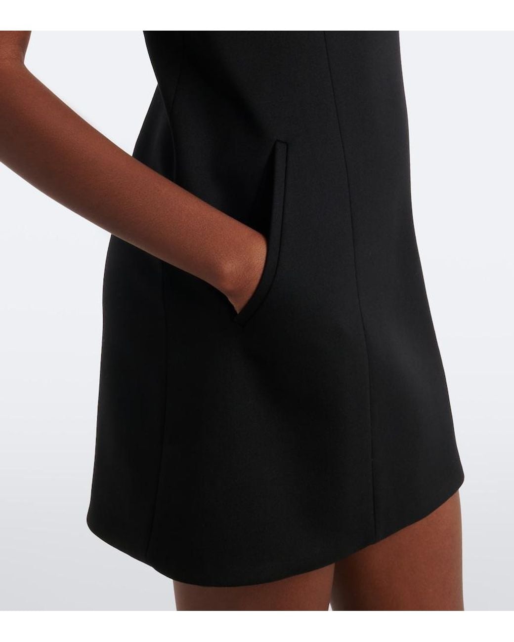 Gucci Black Wool Mockneck Minidress