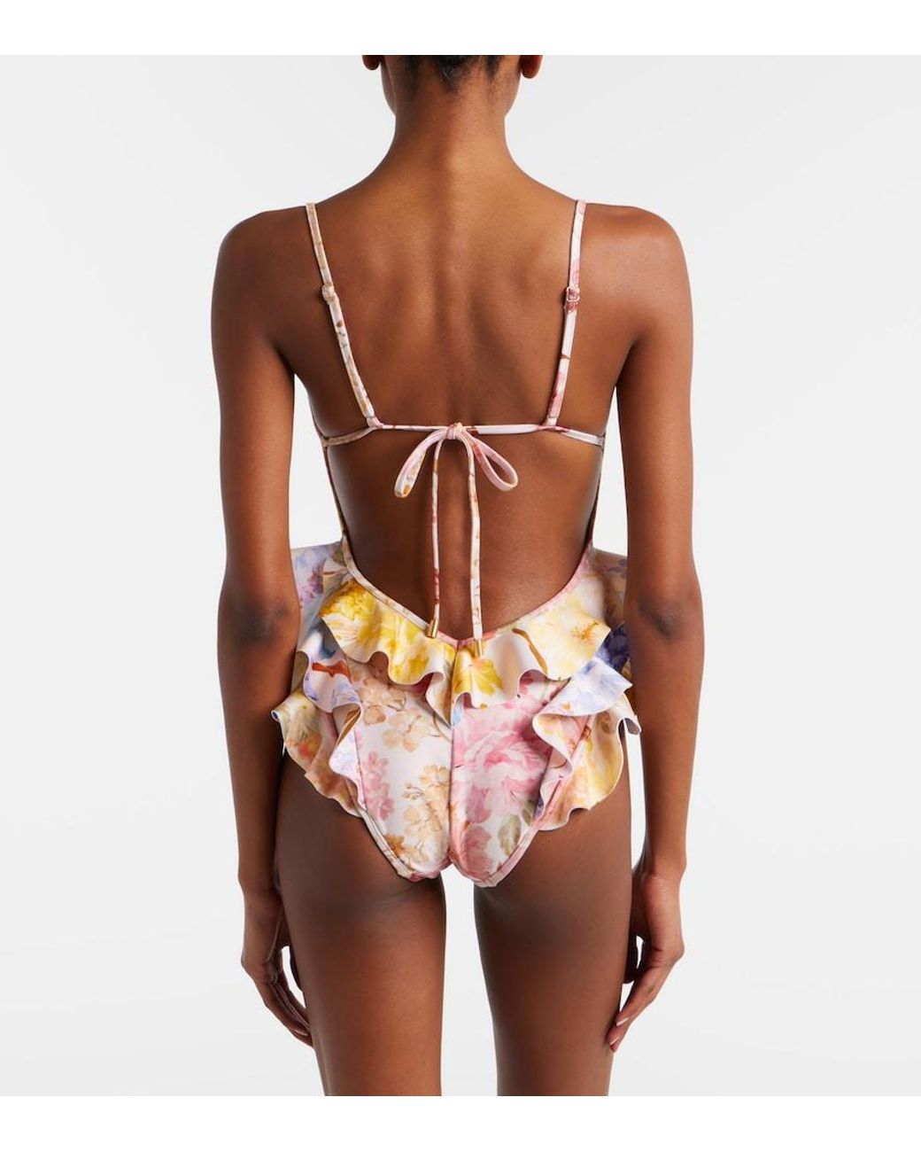 Zimmermann Pink Badeanzug Como