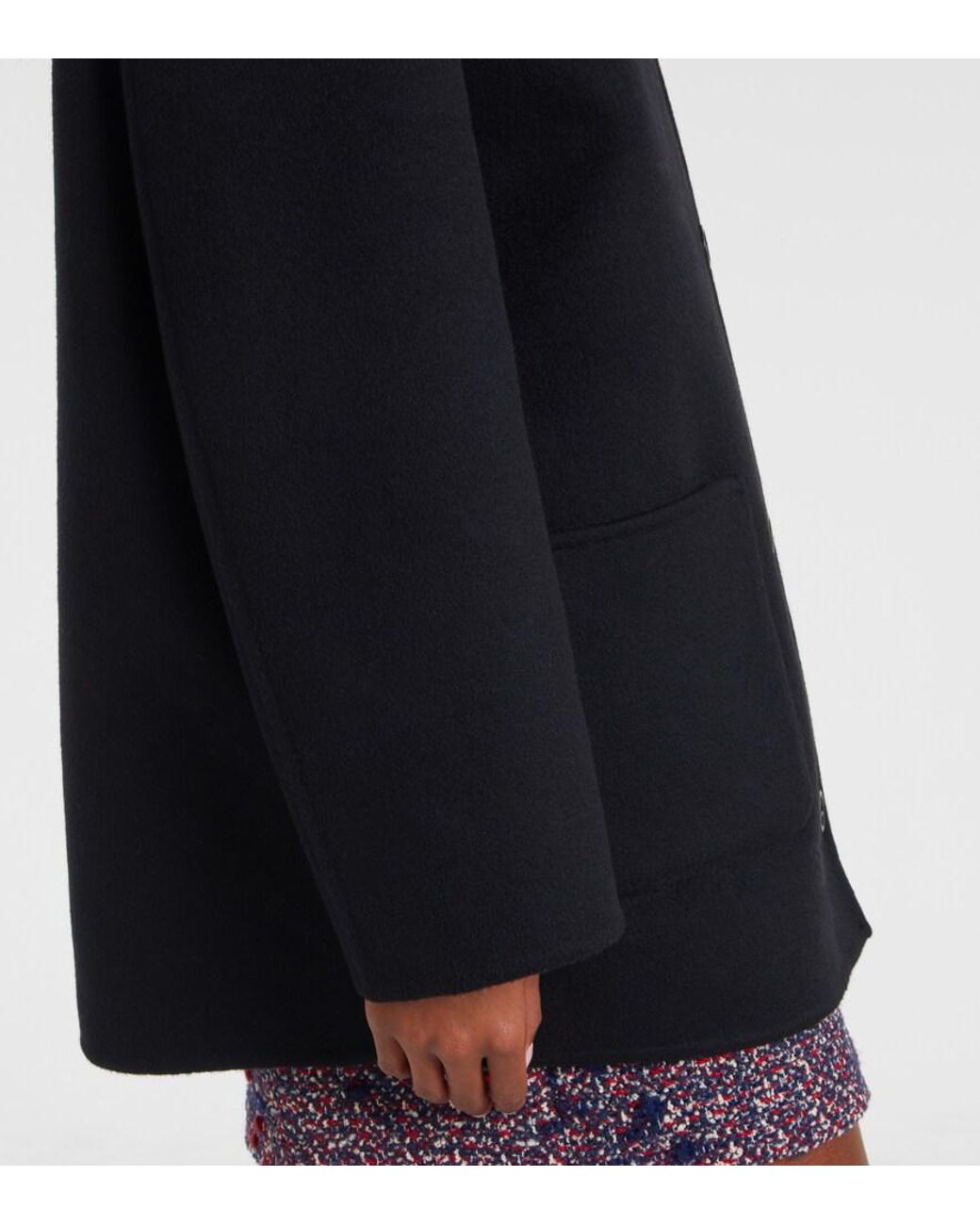 Gucci Black Gg Reversible Wool Jacket