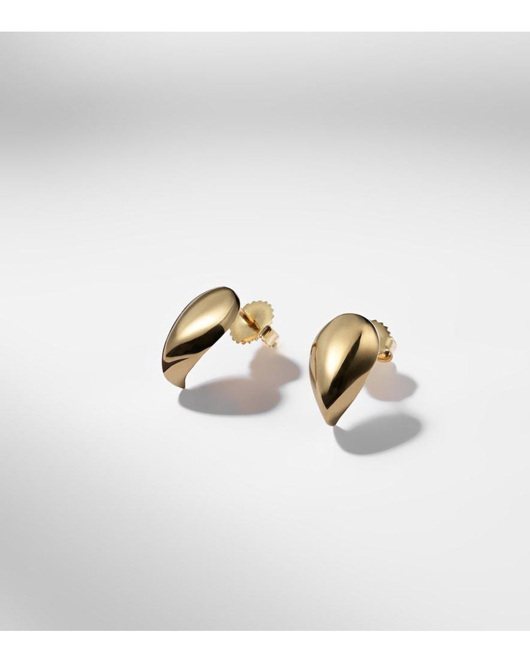 Suzanne Kalan White Curved Claw 18Kt Earrings