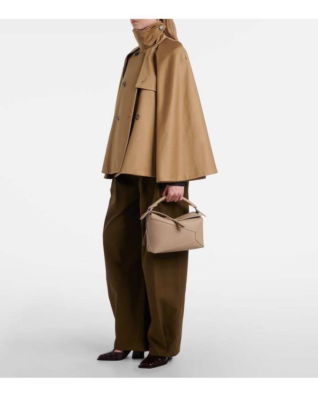 Loewe Natural Puzzle Edge Small Leather Top-Handle Bag