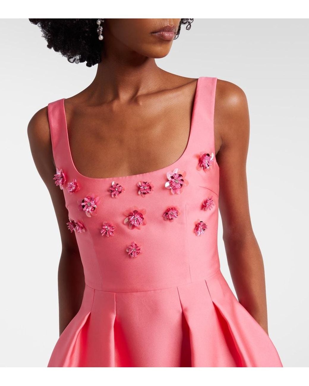 Rebecca Vallance Pink Tilda Embellished Cocktail Dress