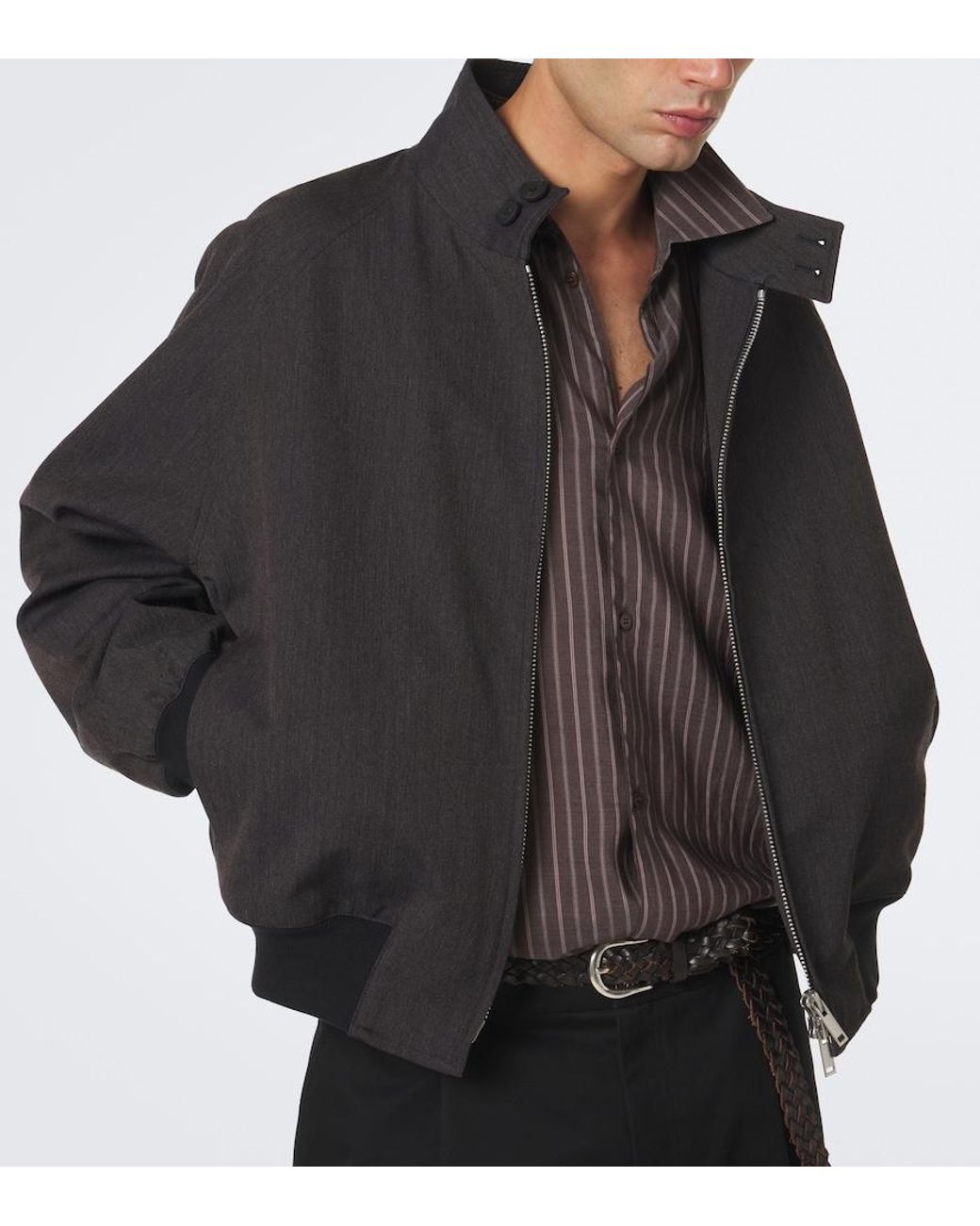 Studio Nicholson Brown View Striped Shirt for men